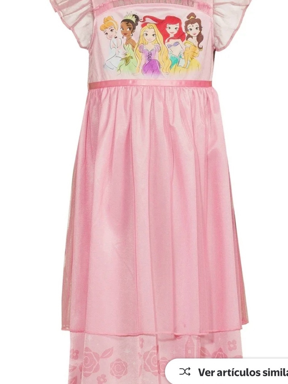 Girls Pink Disney Princess Nightgown Dress Size 5T - Picture 14 of 14